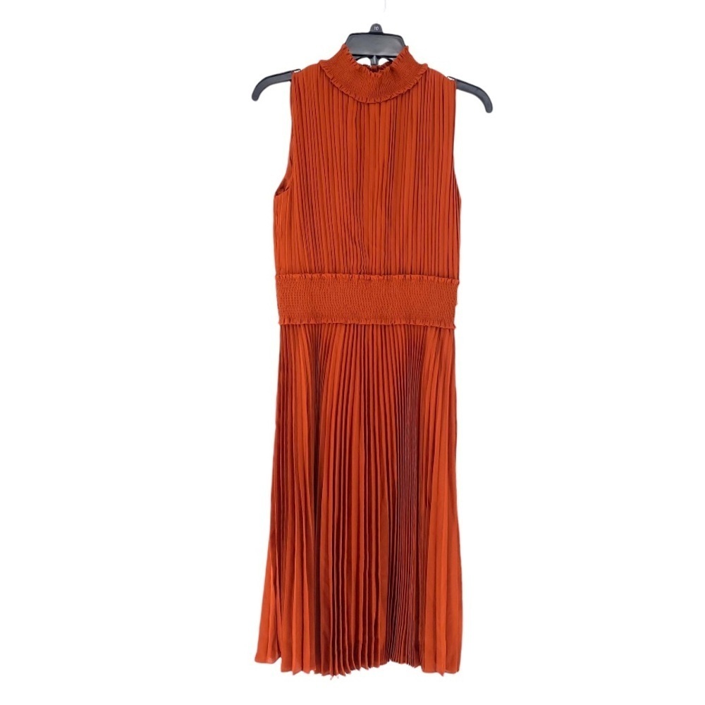 Nanette Lepore Pleated Sleeveless Dress Semi Formal